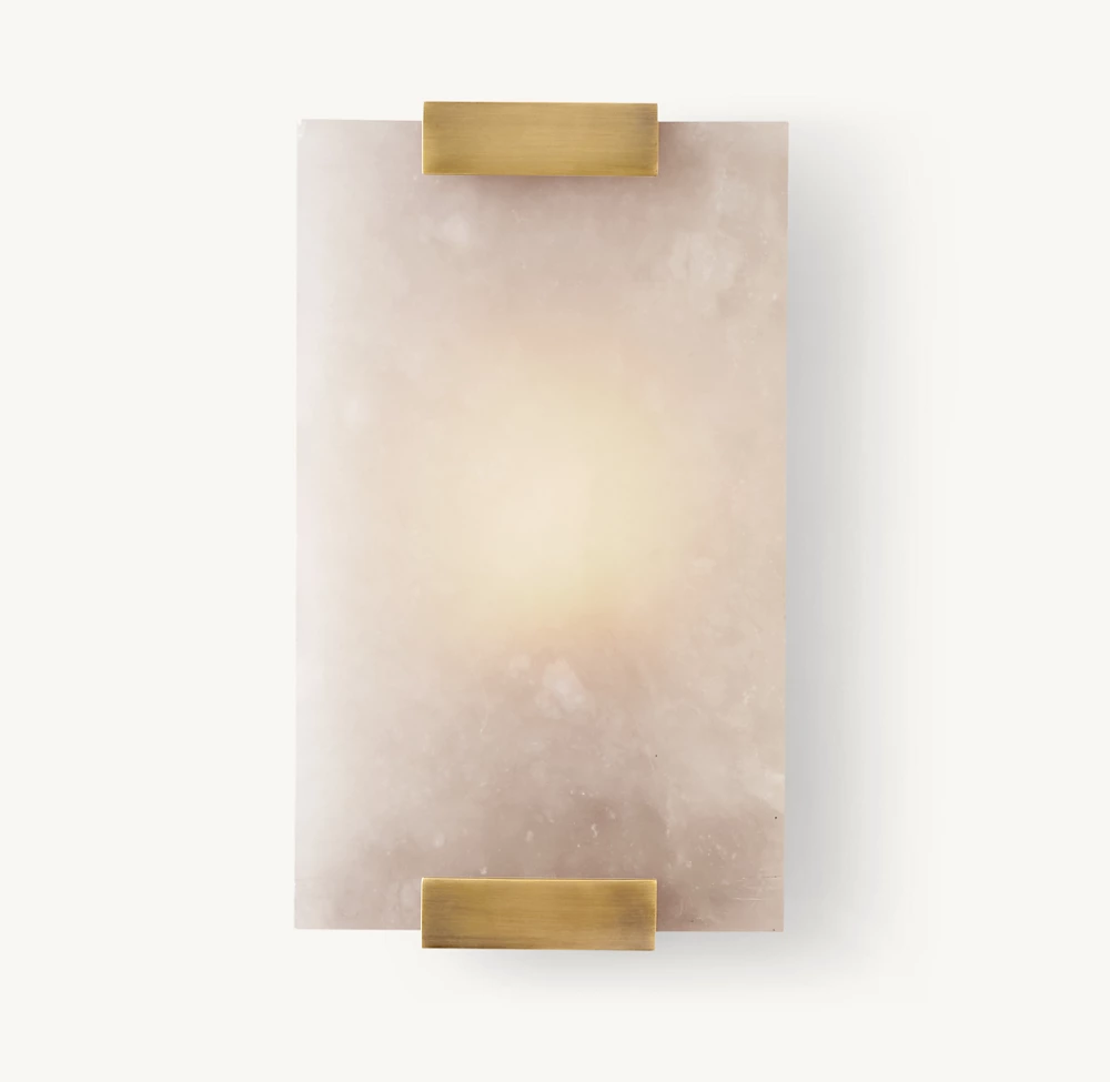 HAND-CARVED ALABASTER SCONCE - Image 7