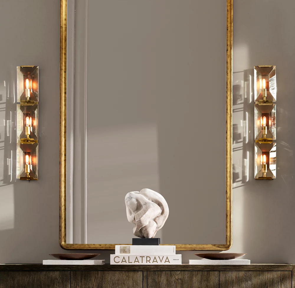 HARLOW CRYSTAL TRIPLE SCONCE - Image 1
