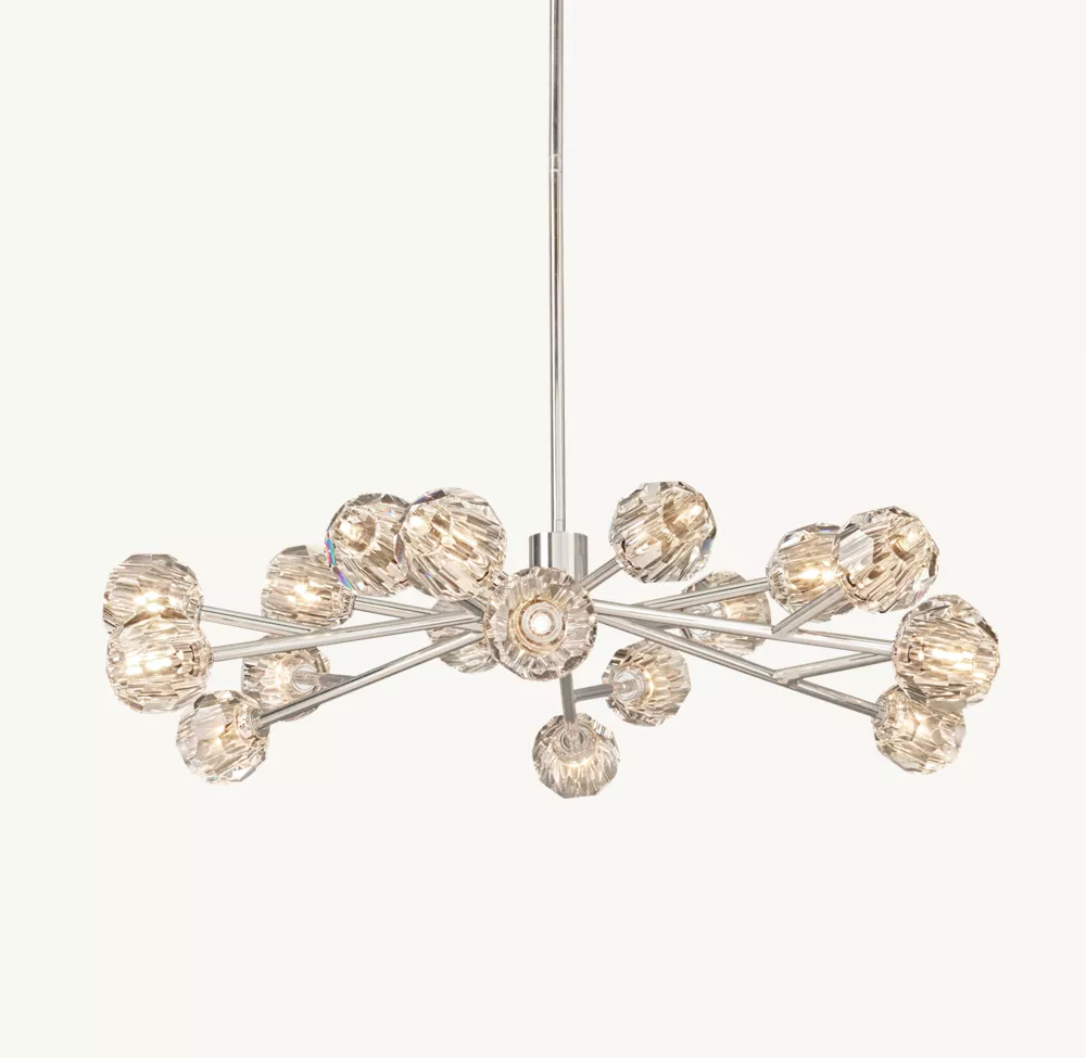 BOULE DE CRISTAL CLEAR GLASS ROUND CHANDELIER 48