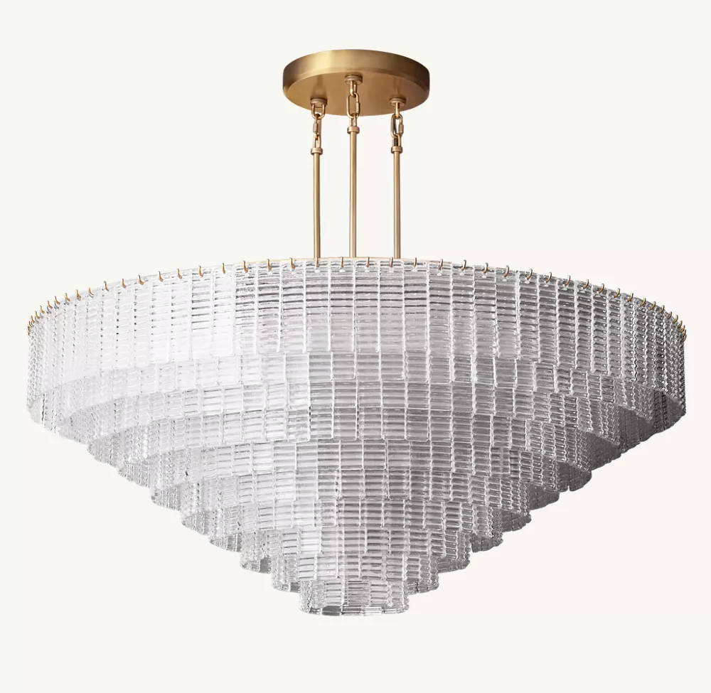 SIRENE CLEAR GLASS ROUND CHANDELIER 65