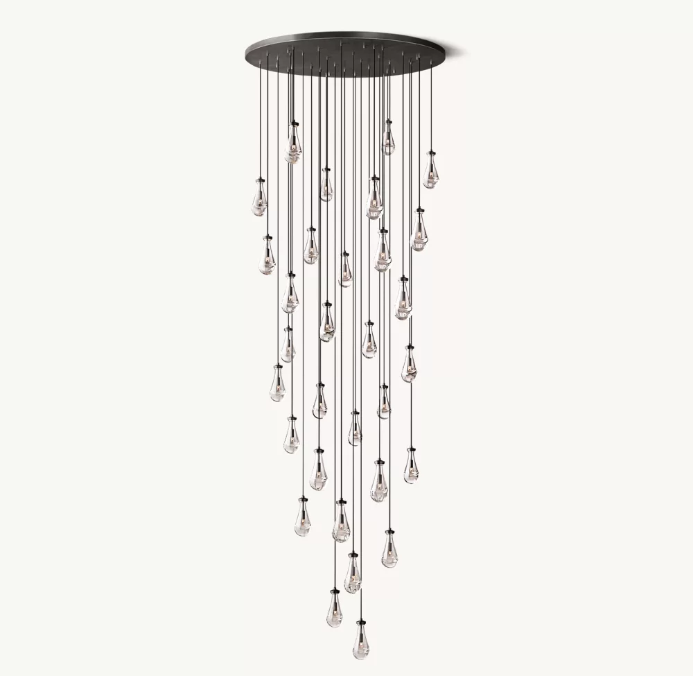 RAIN ROUND CHANDELIER 60