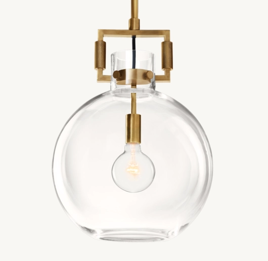 MACHINIST GLASS GLOBE PENDANT