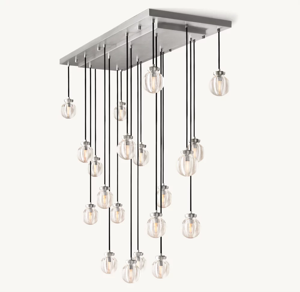 PEARL RECTANGULAR CHANDELIER 54