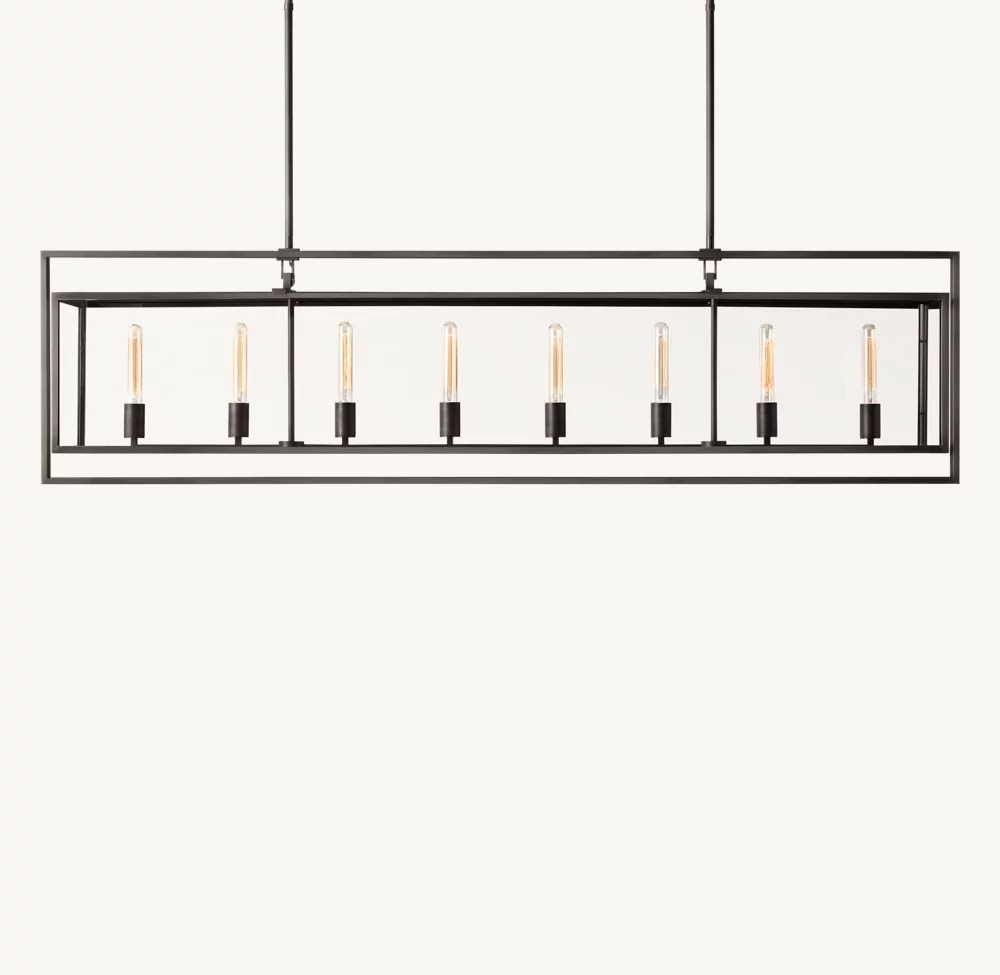 BECKMAN RECTANGULAR CHANDELIER 72