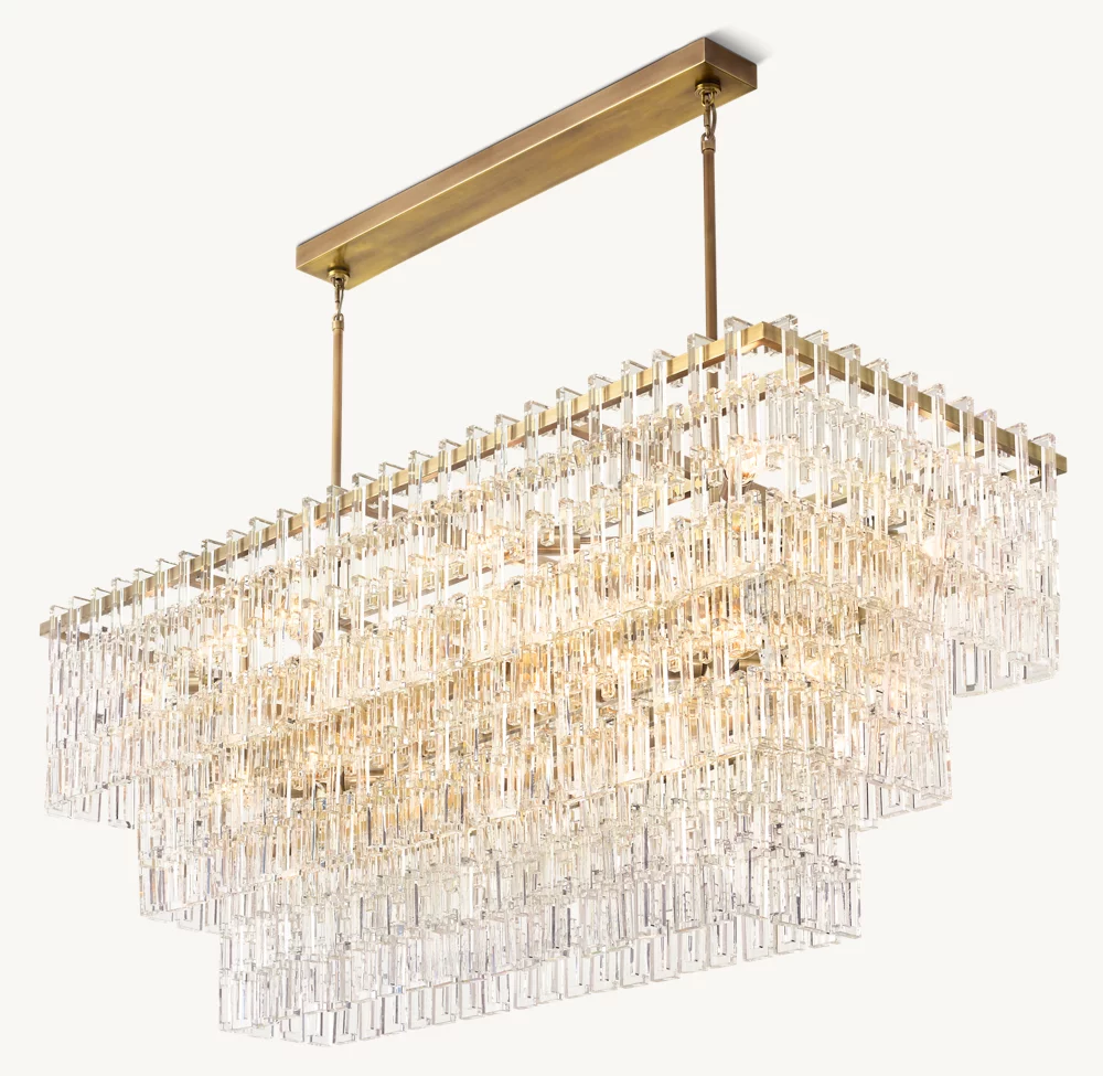 MARIGNAN TIERED RECTANGULAR CHANDELIER 60