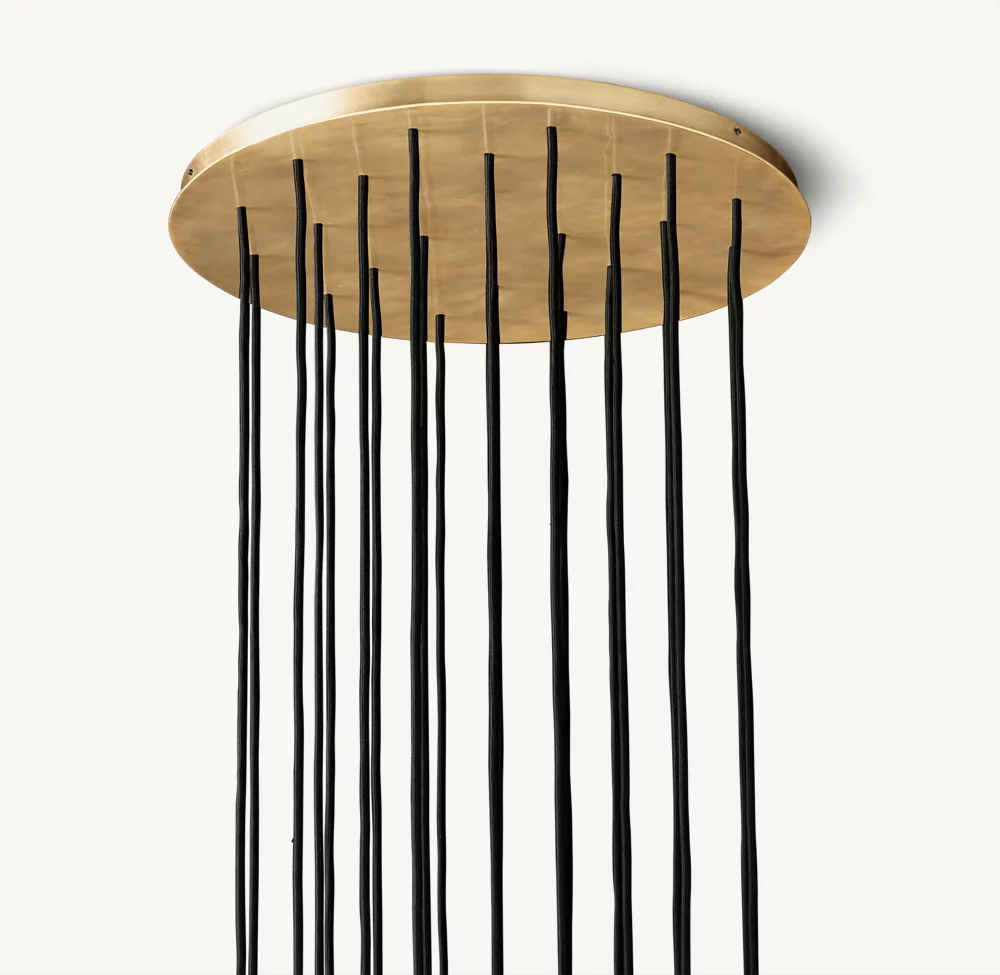 BOULE DE CRISTAL CLEAR GLASS ROUND CLUSTER CHANDELIER 24