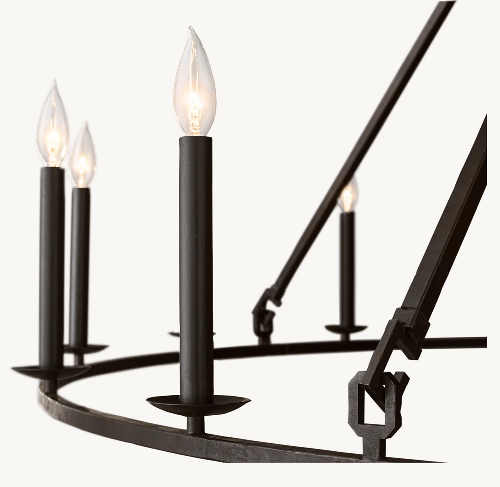 19TH C. ENGLISH OPENWORK ROUND CHANDELIER 72