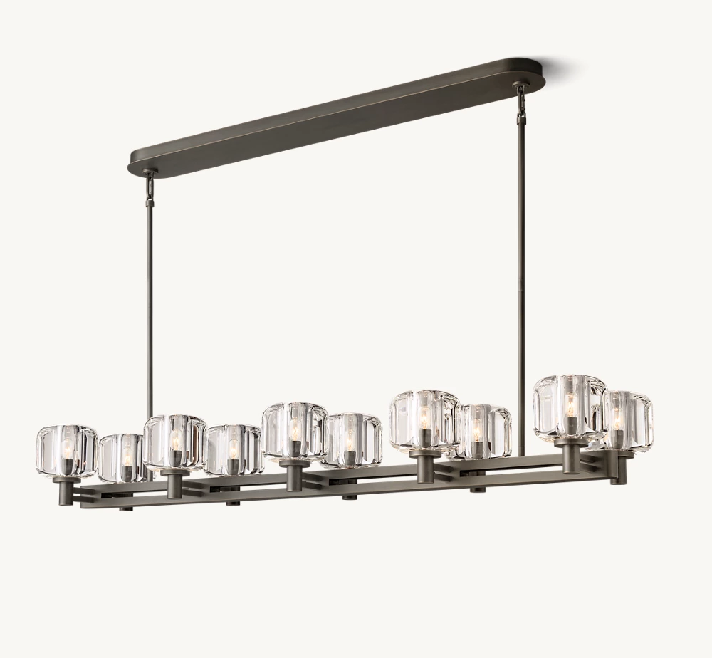 DEMARET DOUBLE LINEAR CHANDELIER 54