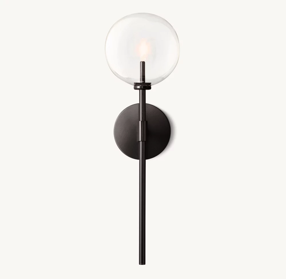 GLASS GLOBE SCONCE - Image 2