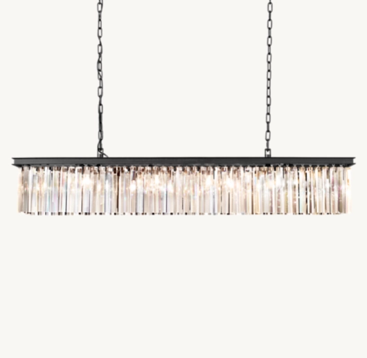 RHYS RECTANGULAR CHANDELIER 60