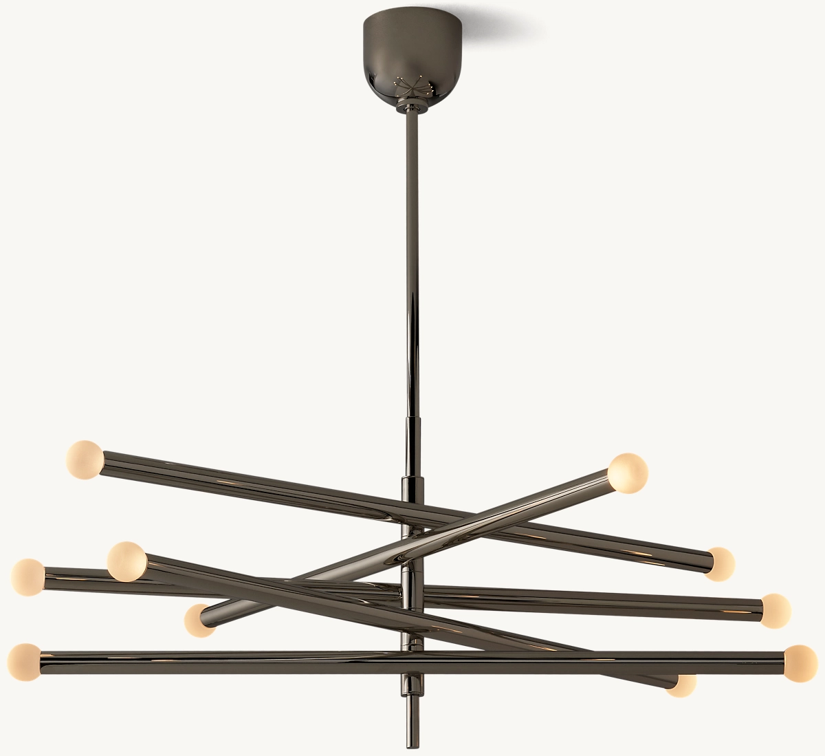 ROUSSEAU 10-LIGHT MOBILE ORB CHANDELIER - Bronze