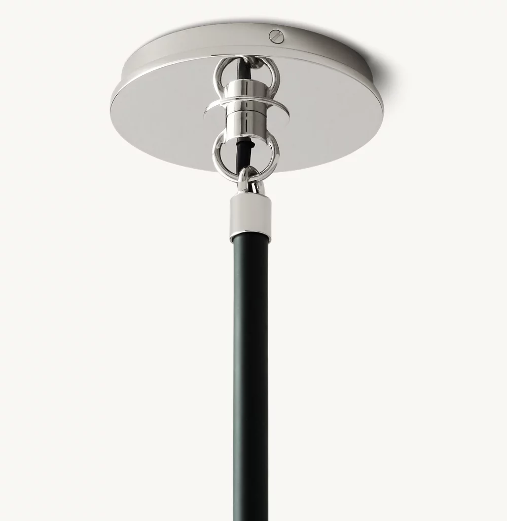 BISTRO GLOBE MILK GLASS CHANDELIER 34