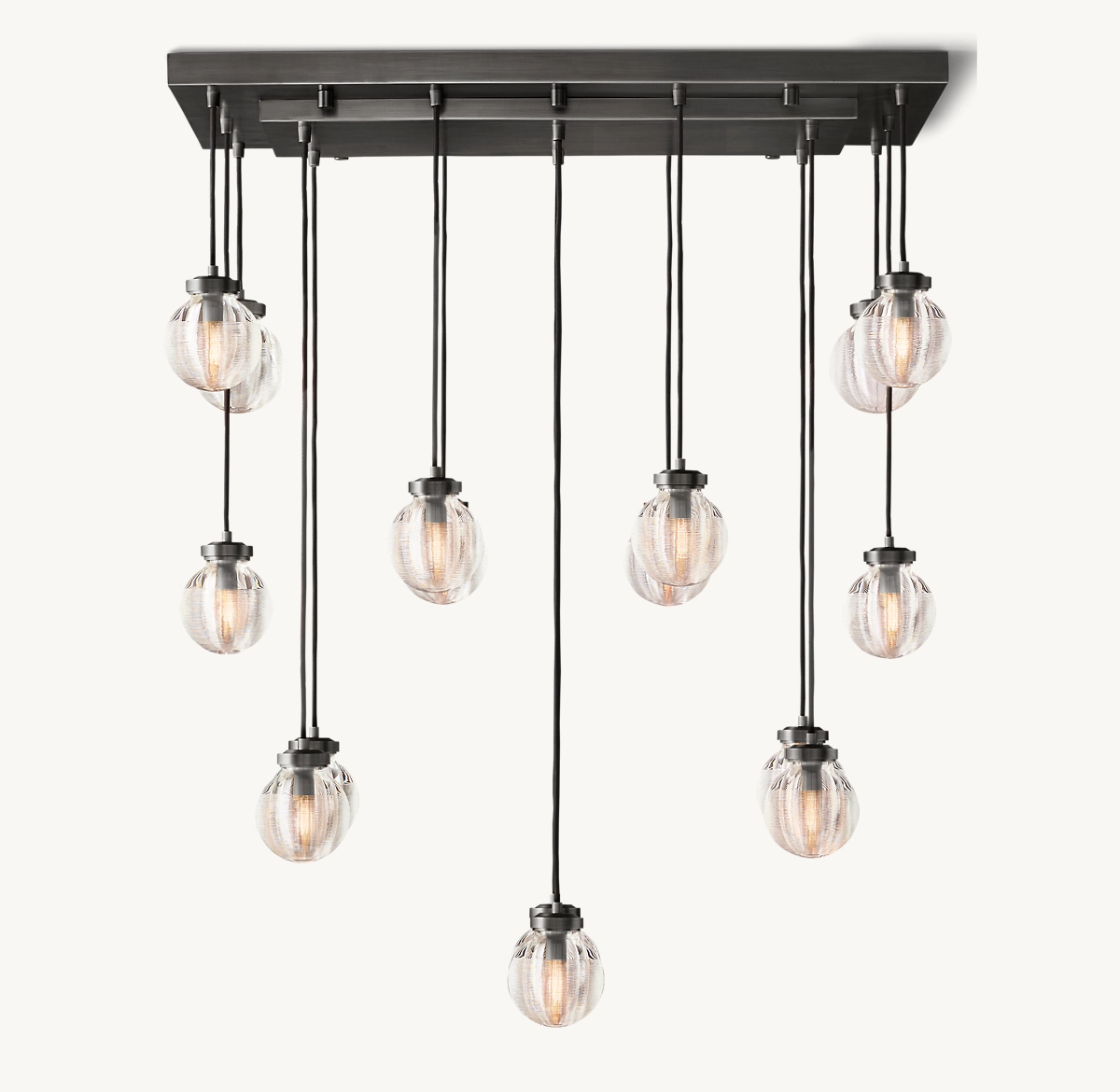 PEARL RECTANGULAR CHANDELIER 36