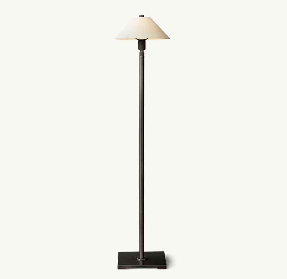UTILITAIRE LINEN SHADE FLOOR LAMP - Image 1