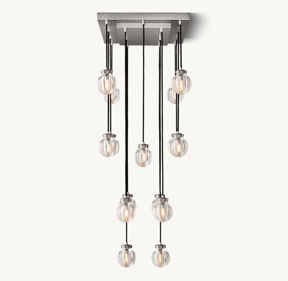 PEARL RECTANGULAR CHANDELIER 36
