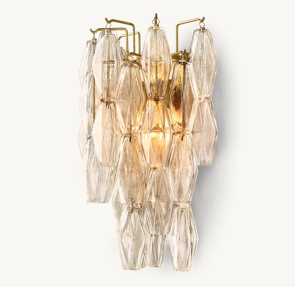 CHIARA CLEAR GLASS SCONCE - Image 1