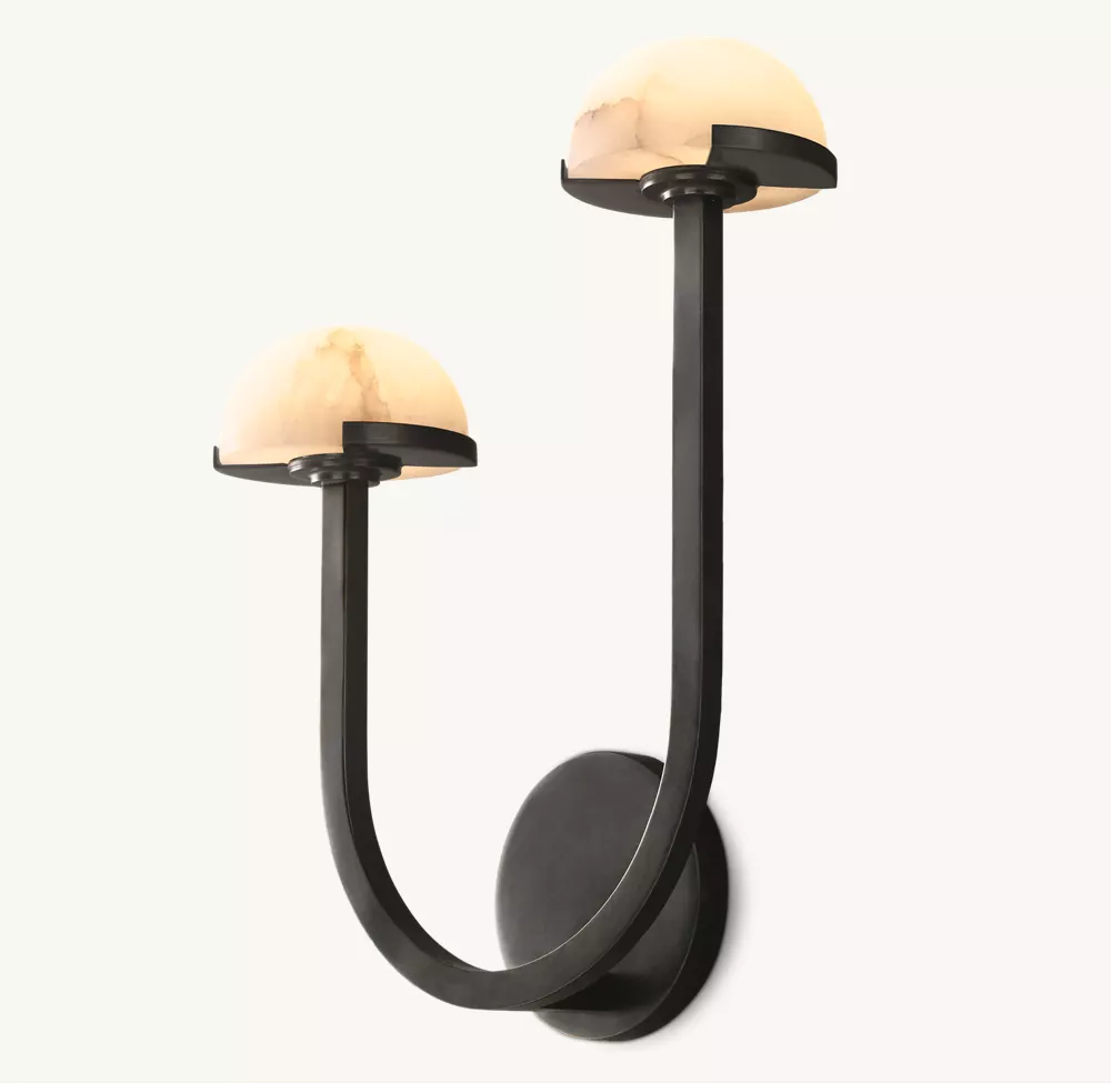 PEDRA DOUBLE SCONCE - LEFT - Image 2