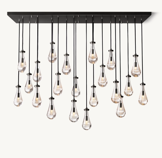 RAIN RECTANGULAR CHANDELIER 72