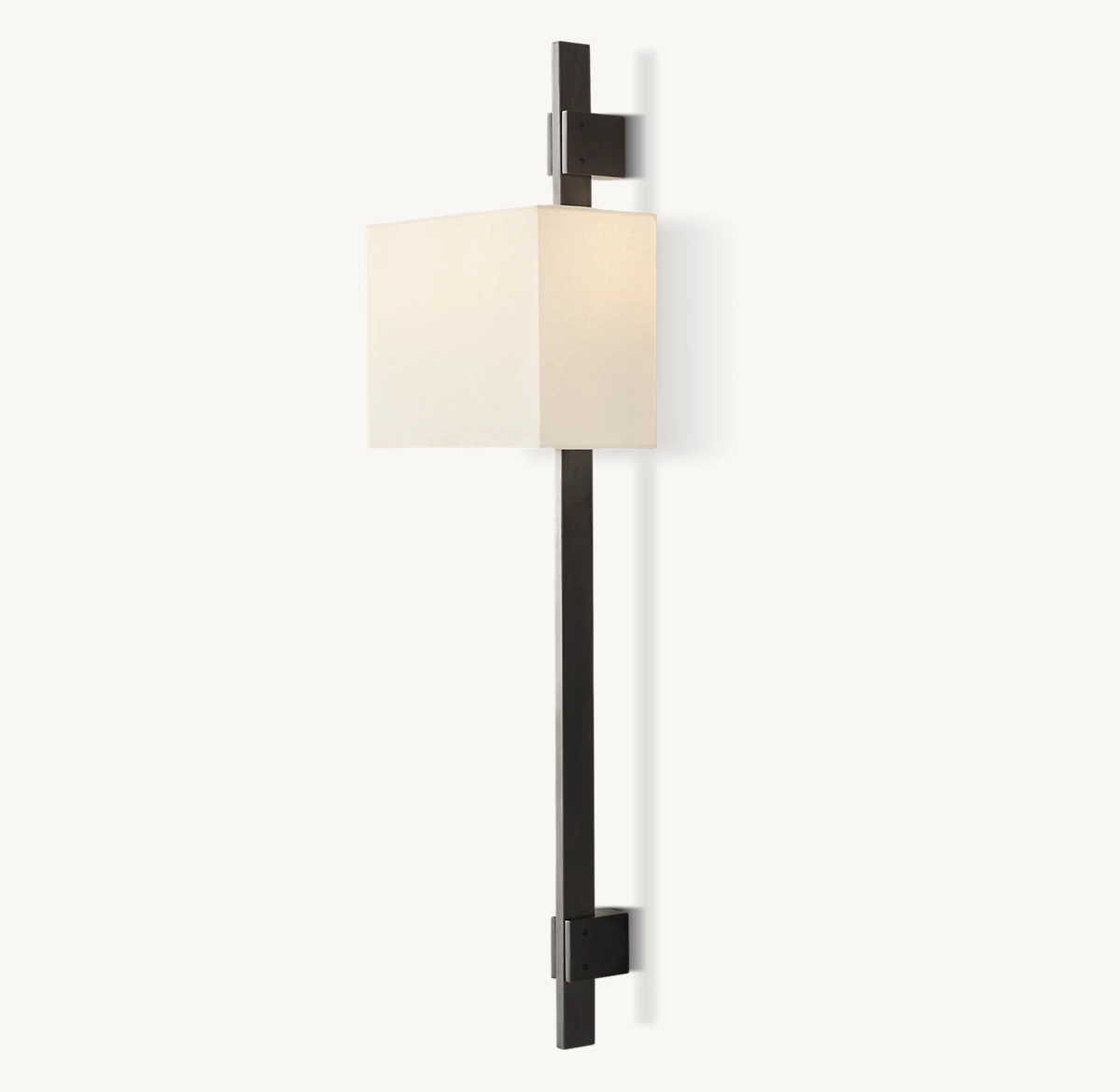 VELA RECTANGULAR BAR SCONCE - RECTANGULAR SHADE - Bronze