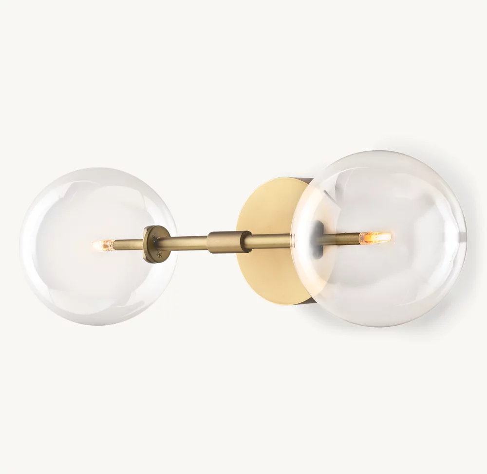 GLASS GLOBE LINEAR SCONCE - Image 3