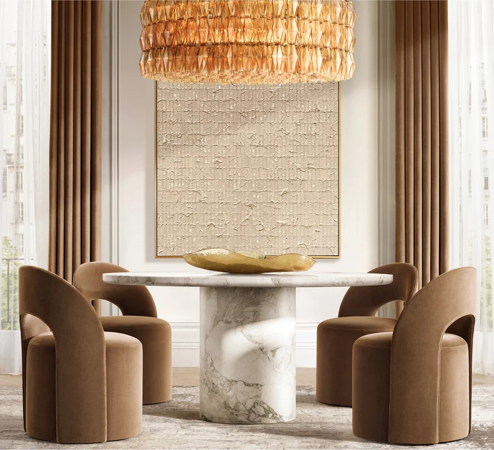 CHIARA SMOKE GLASS ROUND CHANDELIER 47