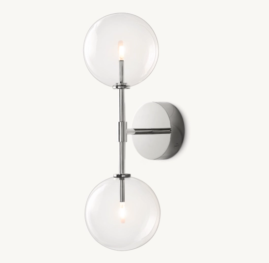 GLASS GLOBE LINEAR SCONCE