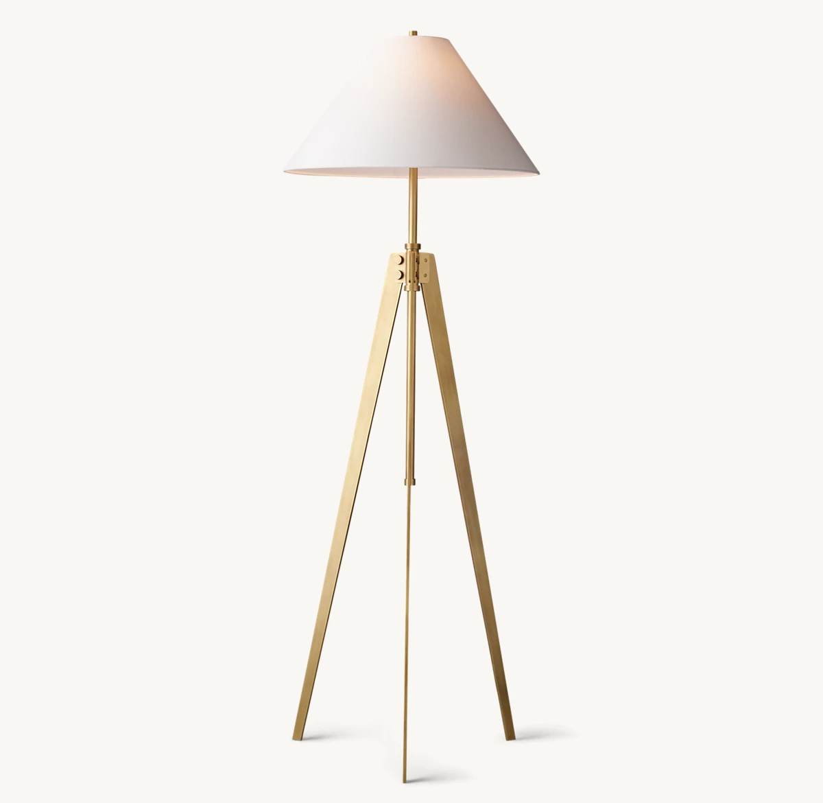 ARMAGNAC TRIPOD FLOOR LAMP - Lacquered Burnished Brass