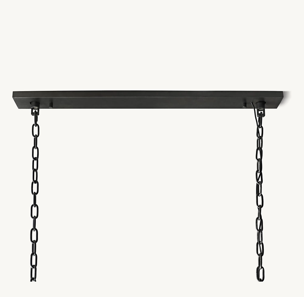 HARLOW CALCITE RECTANGULAR CHANDELIER 42