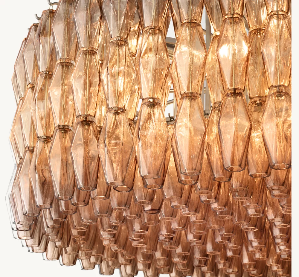 CHIARA SMOKE GLASS ROUND CHANDELIER 62