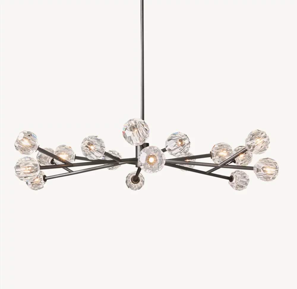 BOULE DE CRISTAL CLEAR GLASS ROUND CHANDELIER 60