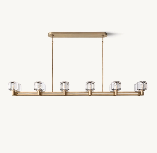 DEMARET DOUBLE LINEAR CHANDELIER 72