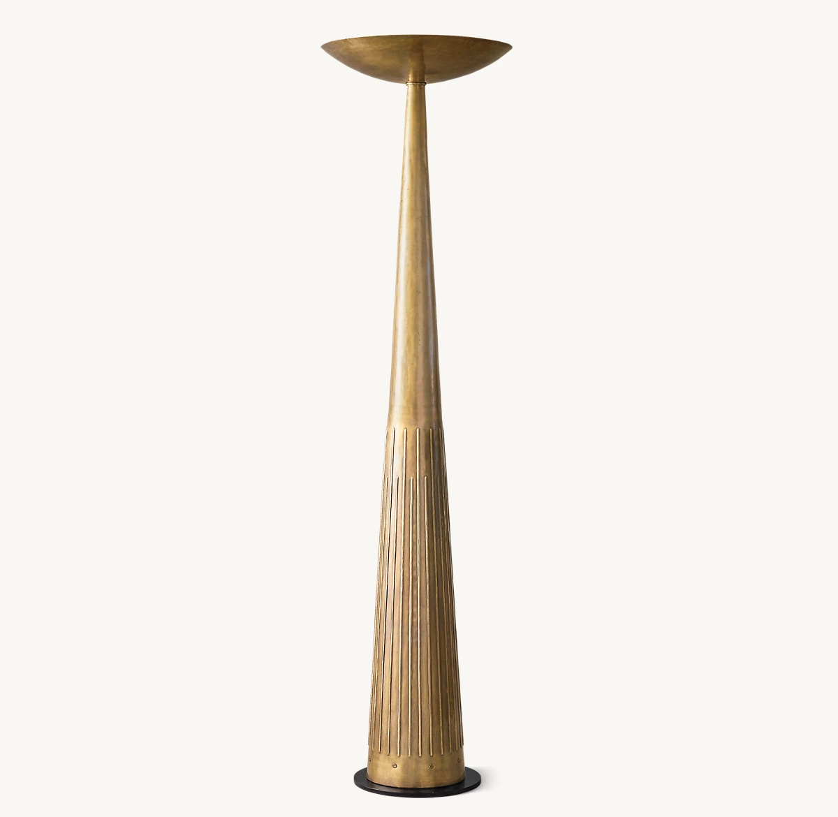 OTTIMO TORCHIERE FLOOR LAMP - Vintage Brass