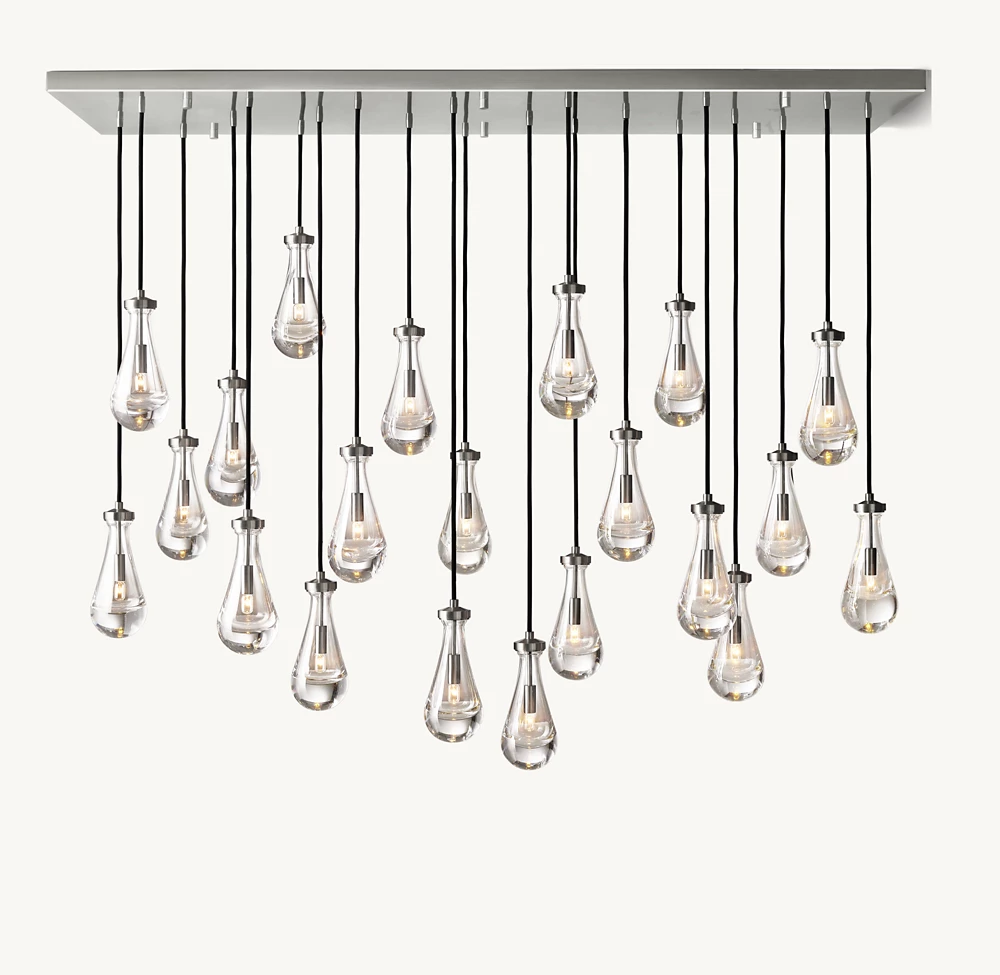 RAIN RECTANGULAR CHANDELIER 72