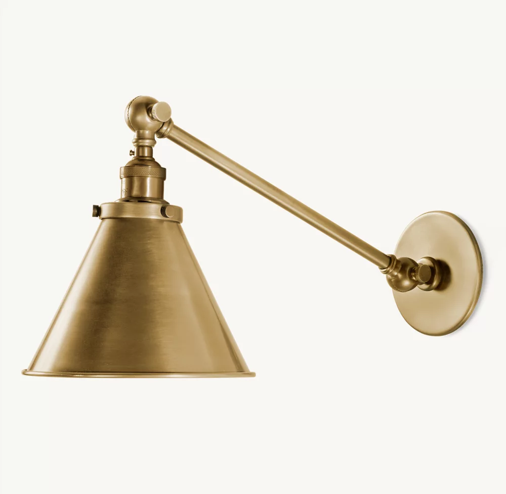 20TH C. LIBRARY SINGLE SCONCE - Image 1