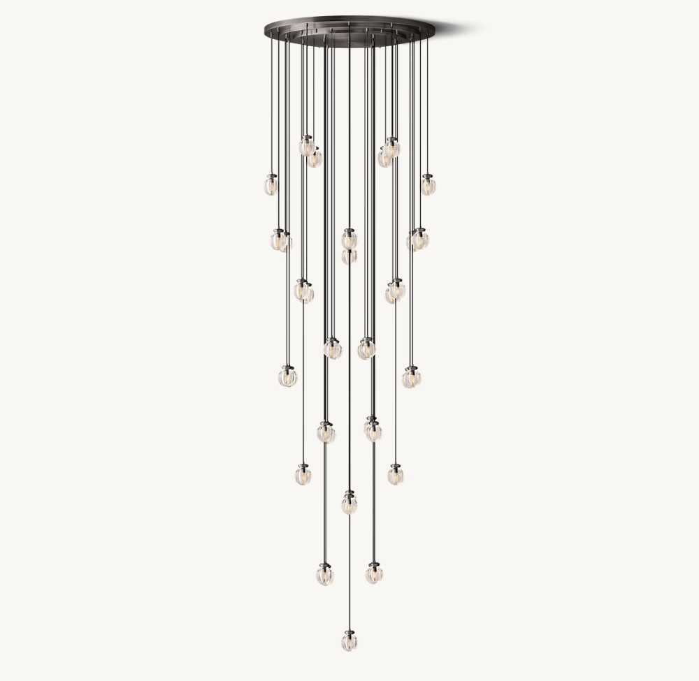 PEARL ROUND CHANDELIER 48