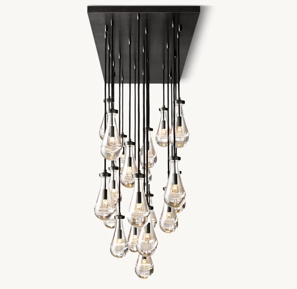 RAIN RECTANGULAR CHANDELIER 72