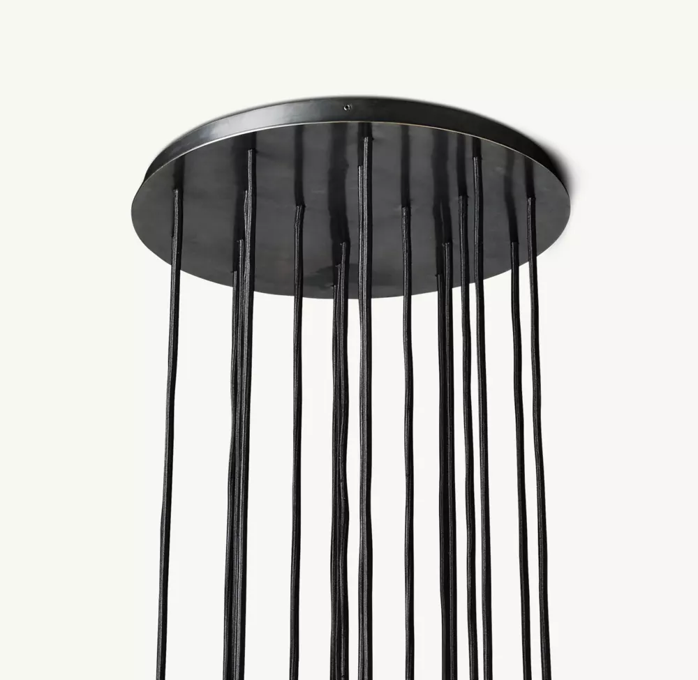 BOULE DE CRISTAL CLEAR GLASS ROUND CLUSTER CHANDELIER 19