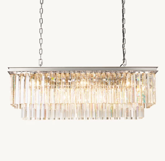 1920S ODEON RECTANGULAR CHANDELIER 40