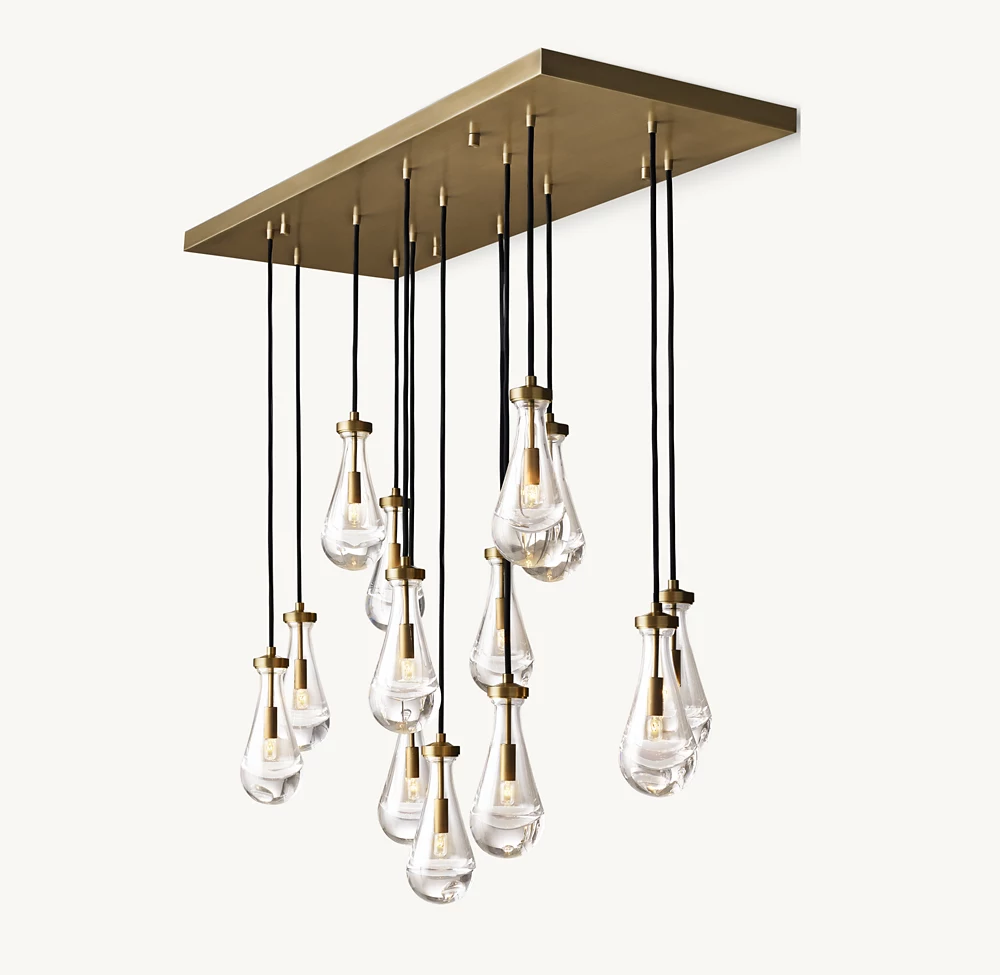 RAIN RECTANGULAR CHANDELIER 54
