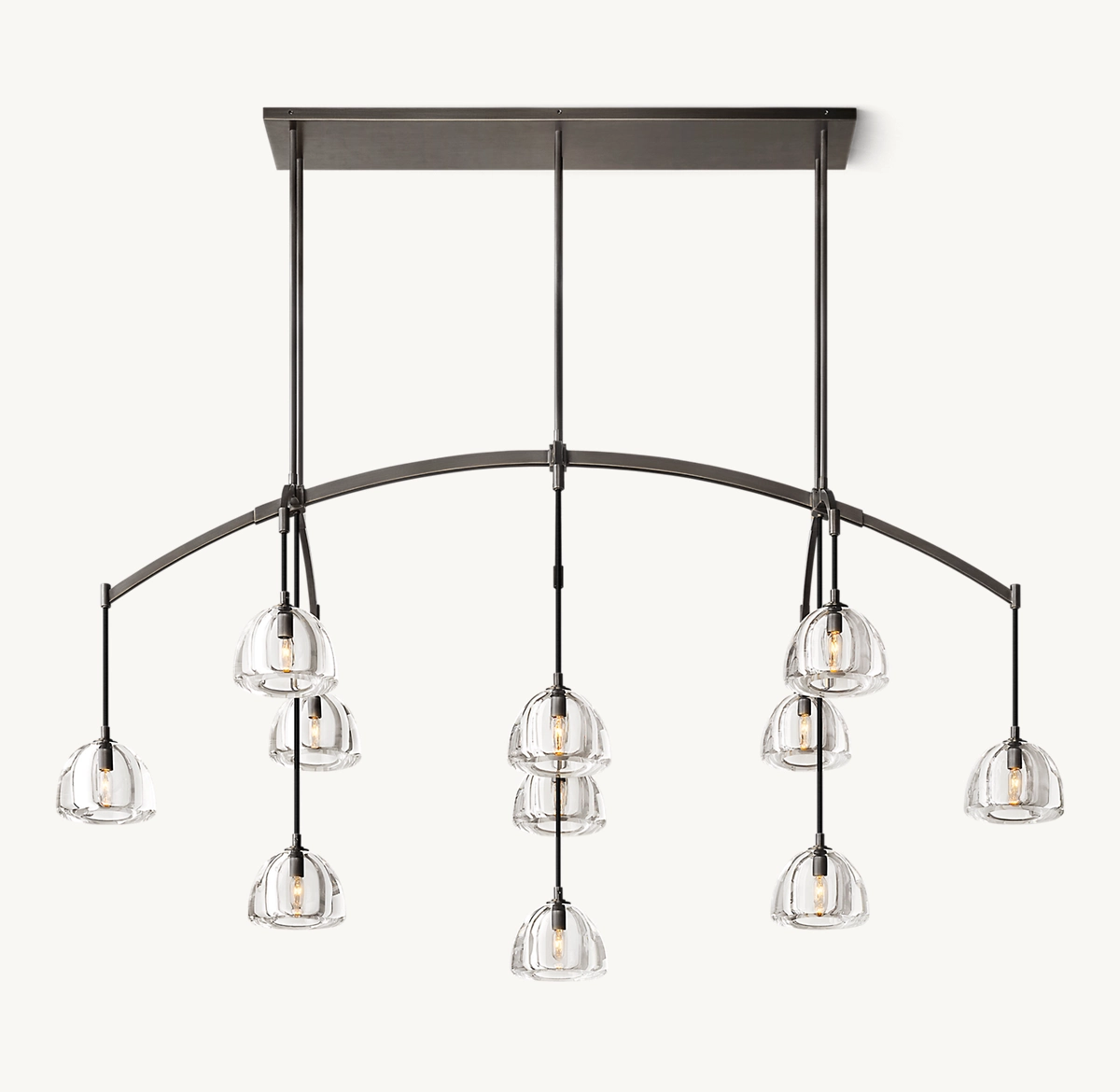 HEMISPHERE LINEAR CHANDELIER 72