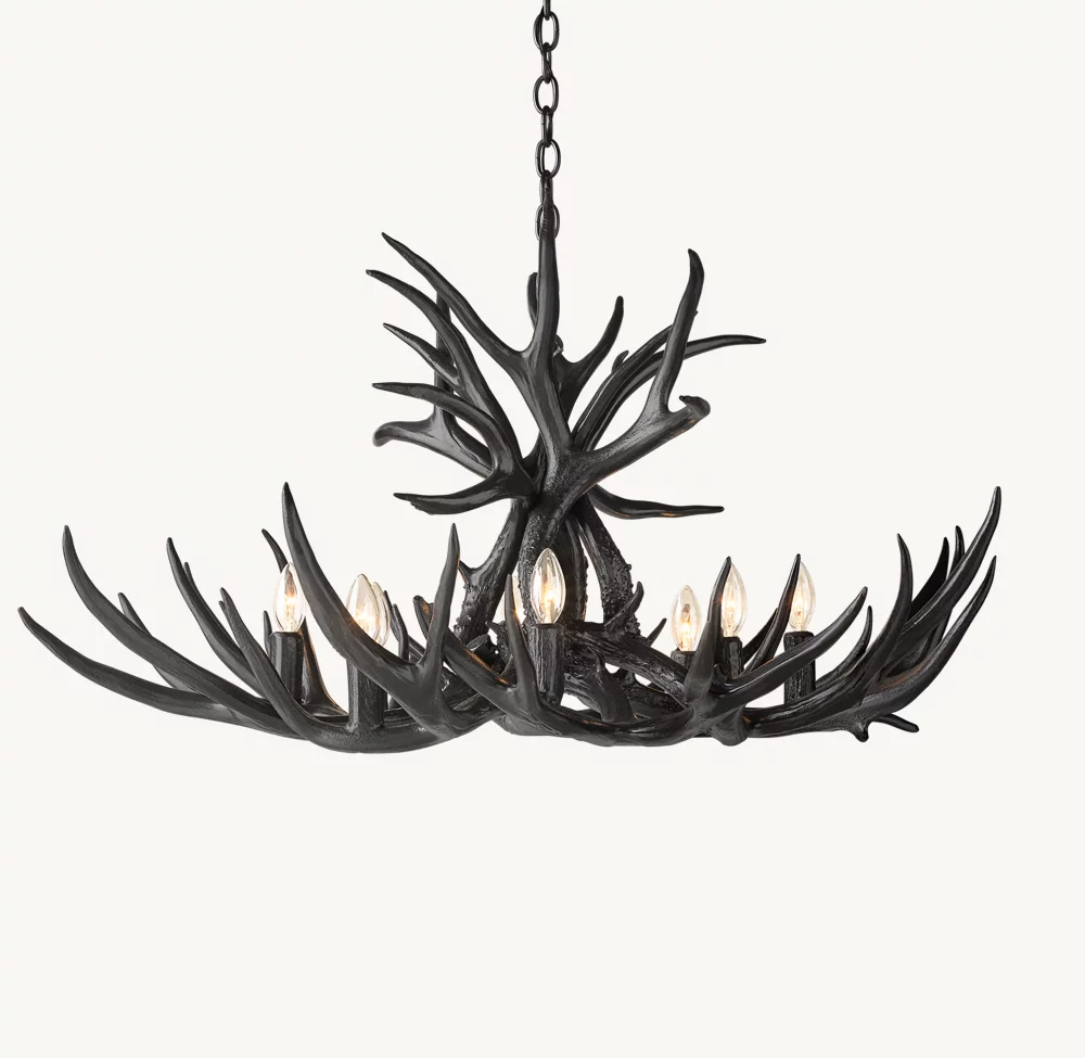 NATURAL ANTLER CHANDELIER 36