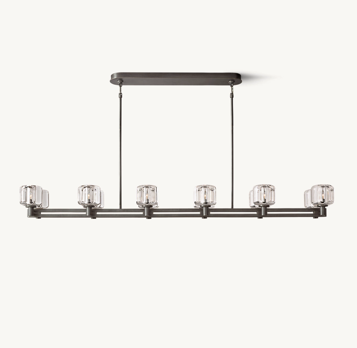 DEMARET DOUBLE LINEAR CHANDELIER 72