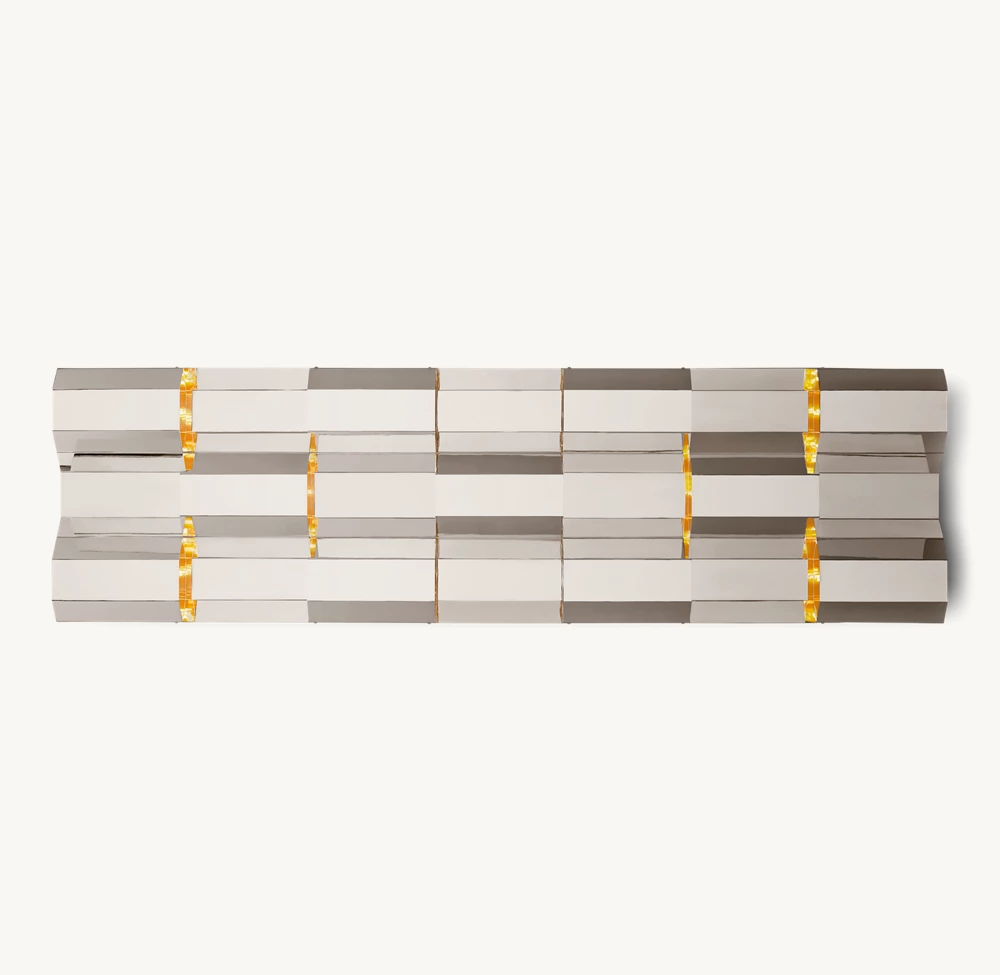 MODERNIST GRID GRAND SCONCE - Image 4