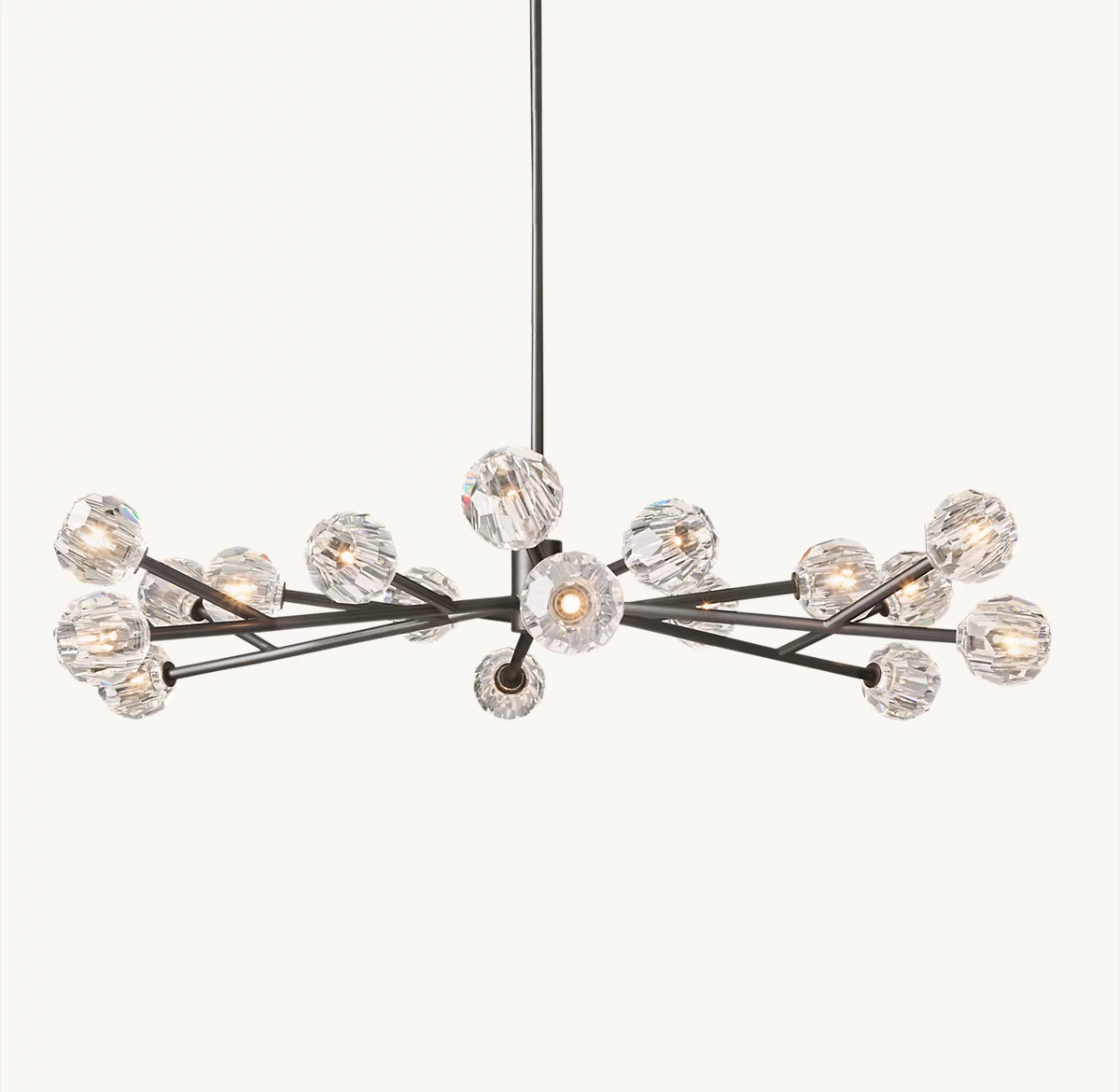BOULE DE CRISTAL CLEAR GLASS ROUND CHANDELIER 60