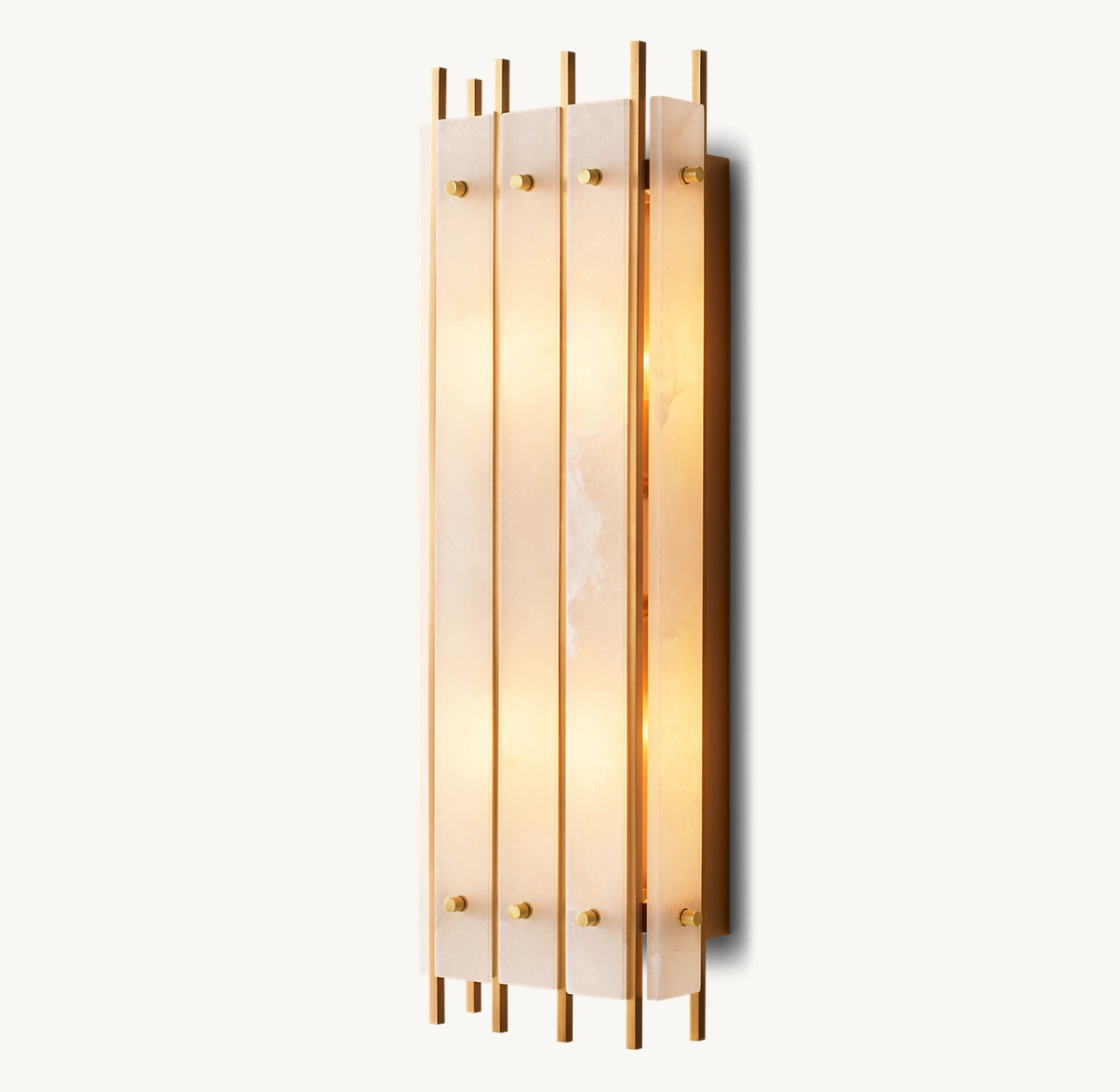 SAN MARCO GRAND RECTANGULAR SCONCE - Antiqued Brass