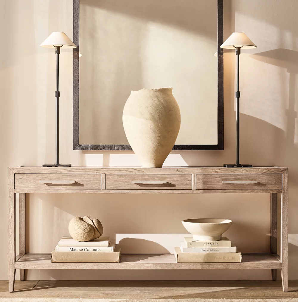 UTILITAIRE LINEN SHADE TABLE LAMP - Image 2