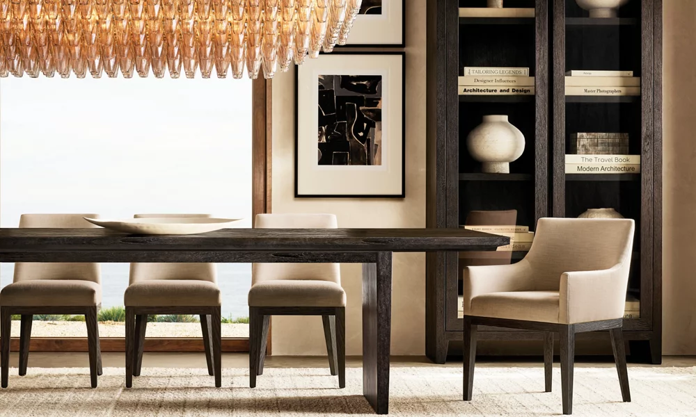 CHIARA SMOKE GLASS TIERED RECTANGULAR CHANDELIER 74