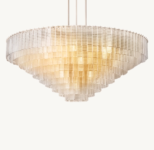 SIRENE CLEAR GLASS ROUND CHANDELIER 65