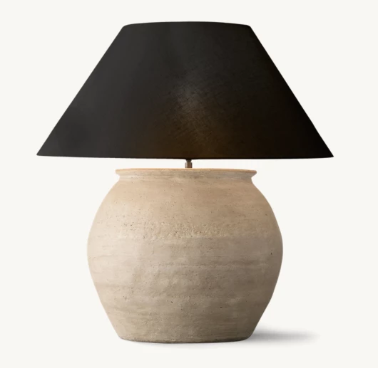 TERRA-COTTA CHINESE JAR TABLE LAMP