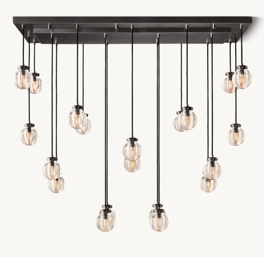 PEARL RECTANGULAR CHANDELIER 54